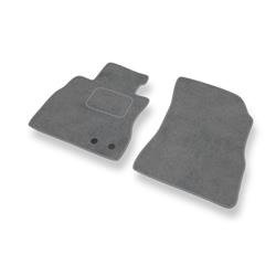 Tapis de sol velours pour Nissan Note E12 (2013-2016) - Premium tapis de voiture - gris - DGS Autodywan