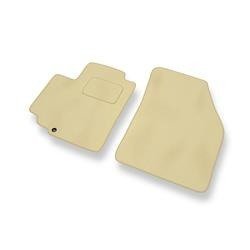 Tapis de sol velours pour Nissan Pixo (2008-2013) - Premium tapis de voiture - beige - DGS Autodywan