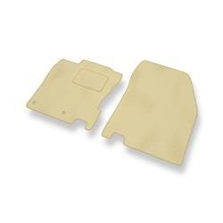 Tapis de sol velours pour Nissan Qashqai II (2013-2021) - Premium tapis de voiture - beige - DGS Autodywan