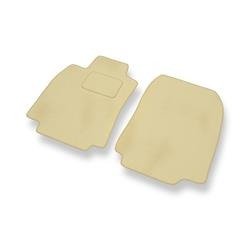 Tapis de sol velours pour Nissan Tiida I C11 (2004-2012) - Premium tapis de voiture - beige - DGS Autodywan