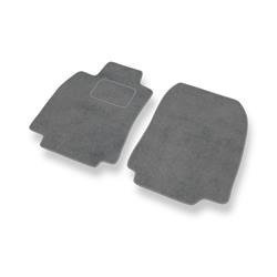 Tapis de sol velours pour Nissan Tiida I C11 (2004-2012) - Premium tapis de voiture - gris - DGS Autodywan