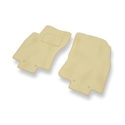 Tapis de sol velours pour Nissan X-trail III (2013-2022) - Premium tapis de voiture - beige - DGS Autodywan