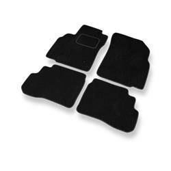 Tapis de sol velours pour Opel Karl (2015-2019) - Premium tapis de voiture - noir - DGS Autodywan