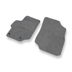 Tapis de sol velours pour Peugeot 301 (2012-2019) - Premium tapis de voiture - gris - DGS Autodywan