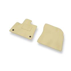 Tapis de sol velours pour Peugeot Rifter (5-places) (2019-....) - Premium tapis de voiture - beige - DGS Autodywan