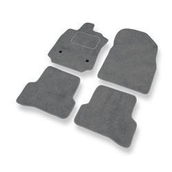 Tapis de sol velours pour Renault Captur (2013-2019) - Premium tapis de voiture - gris - DGS Autodywan