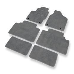 Tapis de sol velours pour Seat Alhambra I (1996-2000) - Premium tapis de voiture - gris - DGS Autodywan