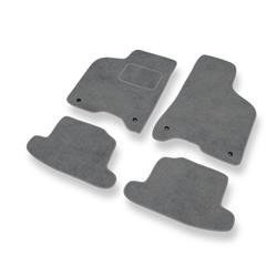 Tapis de sol velours pour Seat Arosa I, II (1997-2004) - Premium tapis de voiture - gris - DGS Autodywan