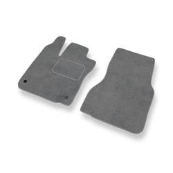 Tapis de sol velours pour Smart ForFour II (2014-....) - Premium tapis de voiture - gris - DGS Autodywan