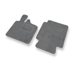 Tapis de sol velours pour Smart ForTwo I (1998-2007) - Premium tapis de voiture - gris - DGS Autodywan