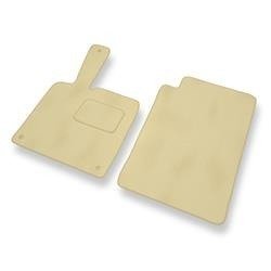 Tapis de sol velours pour Smart ForTwo II (2007-2013) - Premium tapis de voiture - beige - DGS Autodywan