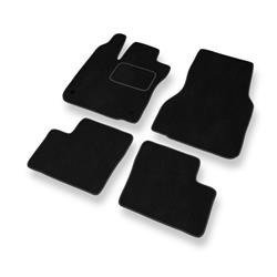 Tapis de sol velours pour Smart ForTwo III (2014-....) - Premium tapis de voiture - noir - DGS Autodywan