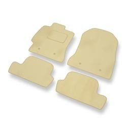 Tapis de sol velours pour Subaru BRZ (2012-2020) - Premium tapis de voiture - beige - DGS Autodywan
