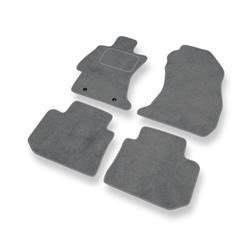 Tapis de sol velours pour Subaru XV (2012-2017) - Premium tapis de voiture - gris - DGS Autodywan