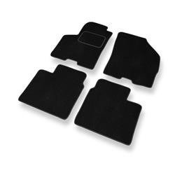 Tapis de sol velours pour Suzuki Baleno II (2015-2019) - Premium tapis de voiture - noir - DGS Autodywan