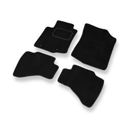 Tapis de sol velours pour Toyota Aygo II (2014-2021) - Premium tapis de voiture - noir - DGS Autodywan