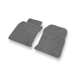 Tapis de sol velours pour Toyota Land Cruiser J120 (2002-....) - Premium tapis de voiture - gris - DGS Autodywan