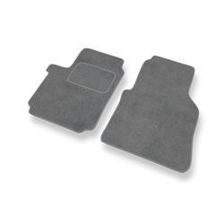 Tapis de sol velours pour Volkswagen Amarok I (2009-....) - Premium tapis de voiture - gris - DGS Autodywan