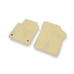 Tapis de sol velours pour Volkswagen up! I (2011-....) - Premium tapis de voiture - beige - DGS Autodywan