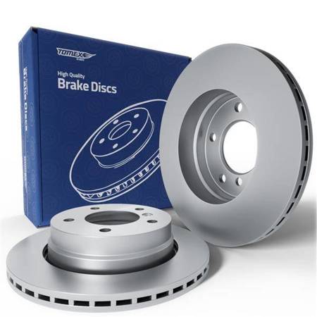 2x Les disques de frein pour BMW 3 E46 Coupé, Cabriolet, Berline, Touring (1997-2007) - ventilé - 276mm - Tomex - TX 71-57 (essieu arrière)