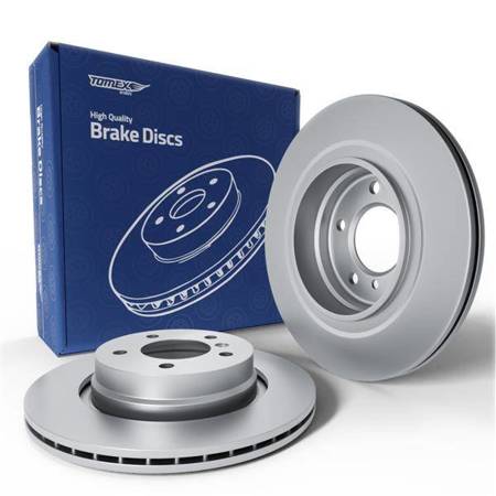 2x Les disques de frein pour BMW 3 E46 Coupé, Cabriolet, Berline, Touring (1998-2007) - ventilé - 294mm - Tomex - TX 72-90 (essieu arrière)