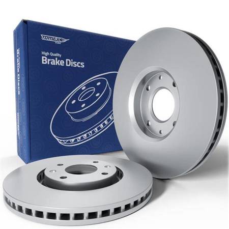 2x Les disques de frein pour Citroen C3 Picasso Monospace (2009-2017) - ventilé - 283mm - Tomex - TX 70-24 (essieu avant)