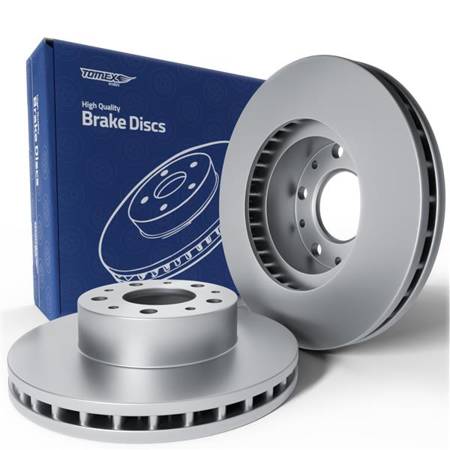 2x Les disques de frein pour Citroen Jumper II Van (2006-2015) - ventilé - 280mm - Tomex - TX 70-95 (essieu avant)