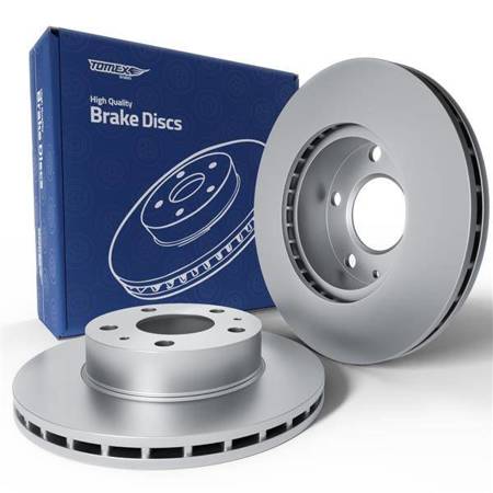 2x Les disques de frein pour Fiat Ducato III Van (2006-....) - ventilé - 300mm - Tomex - TX 70-60 (essieu avant)