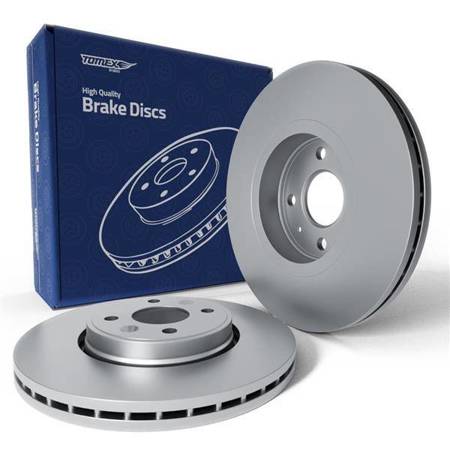 2x Les disques de frein pour Renault Megane I Coupé, Estate, Hayon, Hayon Van, Cabriolet, Break Van, Berline (1997-2003) - ventilé - 280mm - Tomex - TX 70-22 (essieu avant)