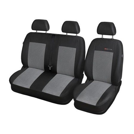Housses de siège sur mesure pour Opel Vivaro II Fourgon (2014-2019) seulement les sièges avant - housse siege voiture - couverture siege - Auto-Dekor - Elegance - P-2