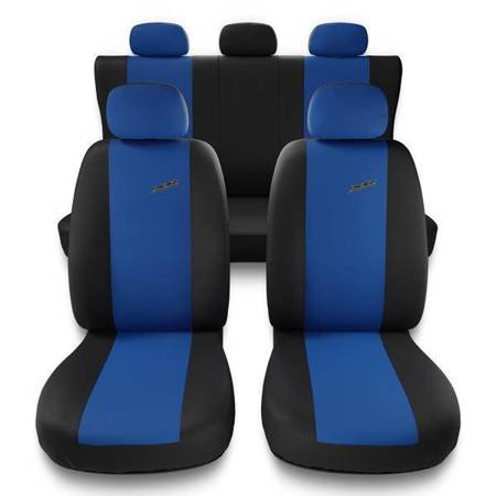 Housses de siège universelles pour Alfa Romeo 156 I, II (1997-2007) - housse siege voiture universelles - couverture siege - bleu - Auto-Dekor - XR