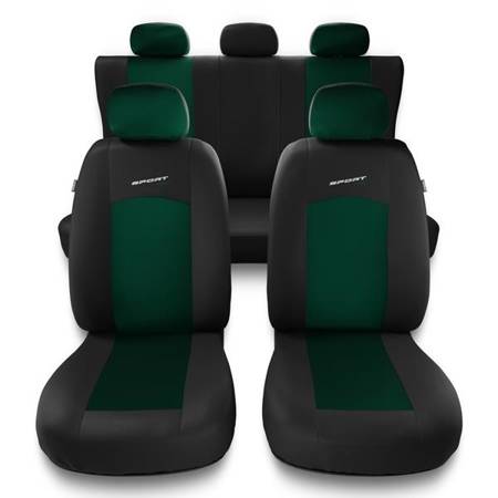 Housses de siège universelles pour Alfa Romeo Giulia II (2015-2019) - housse siege voiture universelles - couverture siege - vert - Auto-Dekor - Sport Line