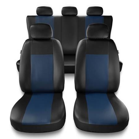 Housses de siège universelles pour Alfa Romeo MiTo (2008-2018) - housse siege voiture universelles - couverture siege - bleu - Auto-Dekor - Comfort