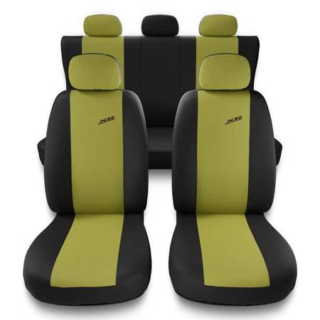 Housses de siège universelles pour Audi A2 (1999-2005) - housse siege voiture universelles - couverture siege - jaune - Auto-Dekor - XR