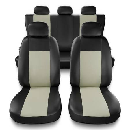 Housses de siège universelles pour Audi A4 B5, B6, B7, B8, B9 (1995-....) - housse siege voiture universelles - couverture siege - beige - Auto-Dekor - Comfort