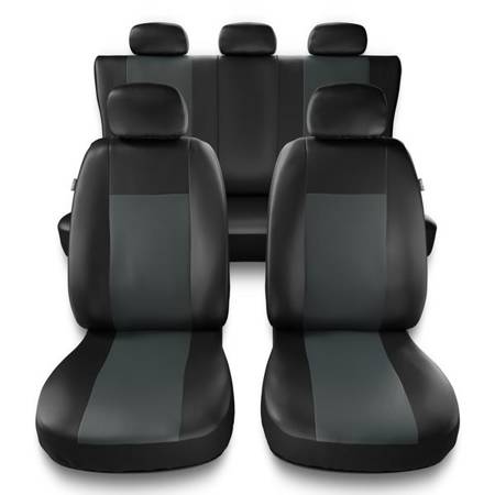 Housses de siège universelles pour Audi A4 B5, B6, B7, B8, B9 (1995-....) - housse siege voiture universelles - couverture siege - gris - Auto-Dekor - Comfort