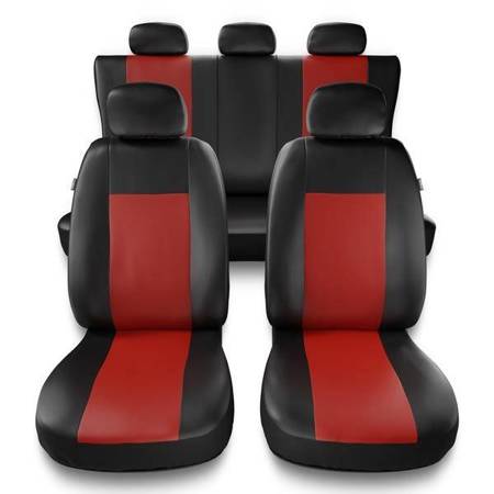 Housses de siège universelles pour Audi A4 B5, B6, B7, B8, B9 (1995-....) - housse siege voiture universelles - couverture siege - rouge - Auto-Dekor - Comfort