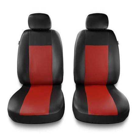 Housses de siège universelles pour Audi A6 C4, C5, C6, C7, C8 (1994-2019) - housse siege voiture universelles - couverture siege conducteur - rouge - Auto-Dekor - Comfort 1+1