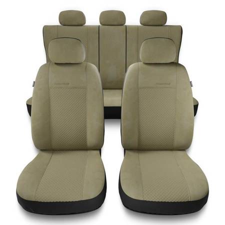 Housses de siège universelles pour BMW X3 E83, F25, G01 (2003-2019) - housse siege voiture universelles - couverture siege - beige - Auto-Dekor - Prestige