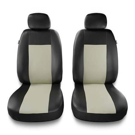 Housses de siège universelles pour Citroen C4 I, II (2004-2017) - housse siege voiture universelles - couverture siege conducteur - beige - Auto-Dekor - Comfort 1+1