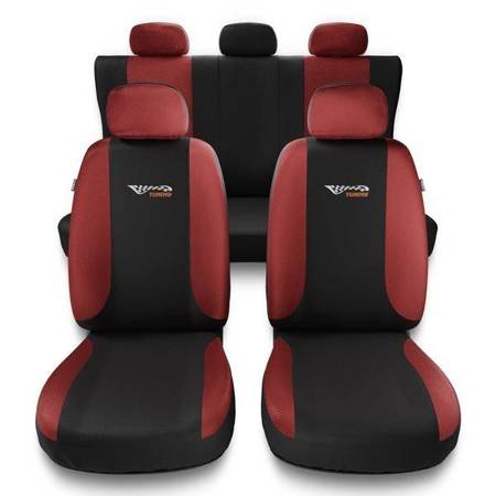 Housses de siège universelles pour Fiat Marea (1996-2002) - housse siege voiture universelles - couverture siege - rouge - Auto-Dekor - Tuning