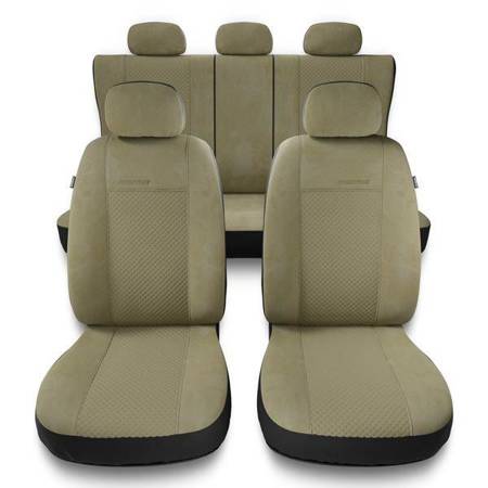 Housses de siège universelles pour Fiat Qubo (2009-2019) - housse siege voiture universelles - couverture siege - beige - Auto-Dekor - Prestige