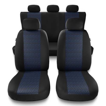 Housses de siège universelles pour Fiat Qubo (2009-2019) - housse siege voiture universelles - couverture siege - bleu - Auto-Dekor - Profi