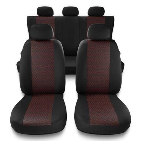 Housses de siège universelles pour Fiat Stilo (2001-2007) - housse siege voiture universelles - couverture siege - rouge - Auto-Dekor - Profi