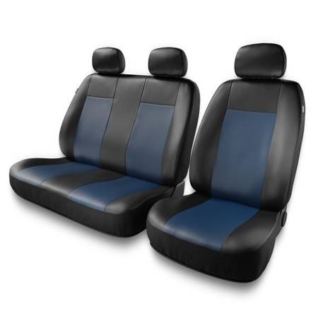 Housses de siège universelles pour Ford Transit V, VI, VII (2000-2019) - housse siege voiture universelles - couverture siege - bleu - Auto-Dekor - Comfort 2+1