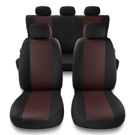 Housses de siège universelles pour Hyundai i30 I, II, III (2007-2019) - housse siege voiture universelles - couverture siege - rouge - Auto-Dekor - Profi