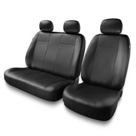 Housses de siège universelles pour Mercedes-Benz Sprinter I, II, III (1995-2019) - housse siege voiture universelles - couverture siege - noir - Auto-Dekor - Comfort 2+1