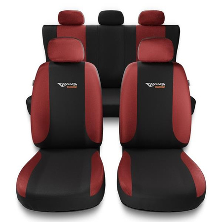 Housses de siège universelles pour Nissan Juke (2010-2019) - housse siege voiture universelles - couverture siege - rouge - Auto-Dekor - Tuning