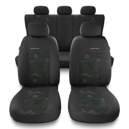 Housses de siège universelles pour Seat Exeo (2009-2013) - housse siege voiture universelles - couverture siege - vert - Auto-Dekor - Elegance