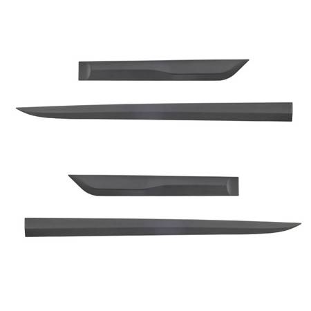 Plaques latérales noires pour Suzuki Vitara III SUV (2015-....) - (longueur des protections: 986mm; 618mm) - Rider